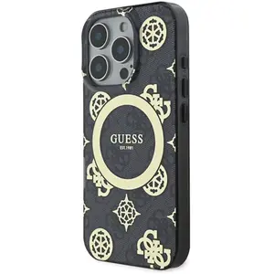 Comparateur de prix : Guess Coque Arrière pour iPhone 16 Pro Max à Motif Pivoine 4G MagSafe Blanc