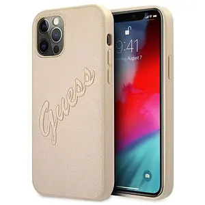 Guess Coque De Téléphone Guhcp12mrsavslg Iphone 12 Pro 6.1 Saffiano