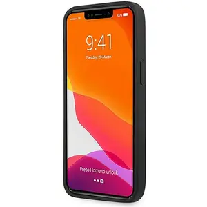 Comparateur de prix : AMG Étui pour iPhone 13 Pro / 13 6.1 Cuir noir estampé à chaud - Neuf