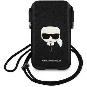Karl Lagerfeld Coque De Téléphone Handbag Klhcp12mophkhk 6.1 Saffiano Ikonik Karl`s HeadVendu parcdiscount