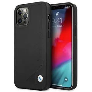 Bmw Coque De Téléphone Bmhcp12lrcdpk Iphone 12 Pro Max 6.7 Leather Deboss pas cher