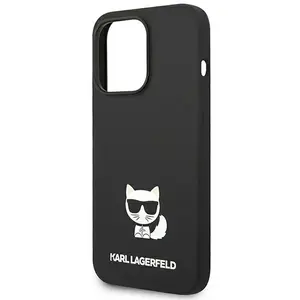 Coque pour iPhone 14 Pro - Silicone (KLHCP14LSLCTBK) - Choupette Body pas cher
