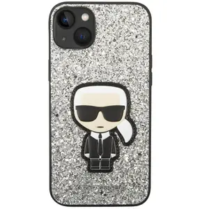 Comparateur de prix : Coque Pour Apple Iphone 14 Plus Glitter Flakes Ikonik Argent Karl Lagerfeld