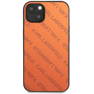 iPhone 13 mini - Coque orange Karl Lagerfeld