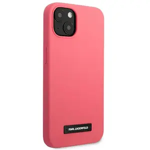 Karl Lagerfeld Coque De Téléphone Klhcp13sslmp1pi Iphone 13 Mini 5.4 Silicone Plaque pas cher