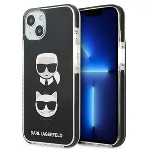 Coque motif Karl & Choupette pour iPhone 13 Noir pas cher