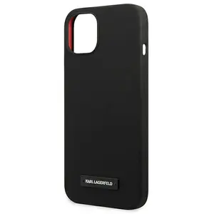 Karl Lagerfeld Coque De Téléphone Klhcp13sslmp1k Iphone 13 Mini 5.4 Silicone Plaque pas cher