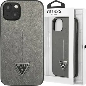 Guess Coque De Téléphone Guhcp13mpsatlg Iphone 13.14.15 6.1 Srebrny Saffianotriangle pas cher