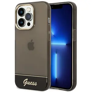 Guess GUHCP14LHGCOK Coque pour iPhone 14 Pro 6,1" Noir/Noir pas cher