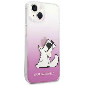 Comparateur de prix : Karl Lagerfeld Coque iPhone 14 Plus Choupette Eat - Rose