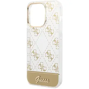 Comparateur de prix : CG MOBILE Étui Guess pour iPhone 14 Pro 6,1 or étui rigide 4G Pattern Script - Neuf