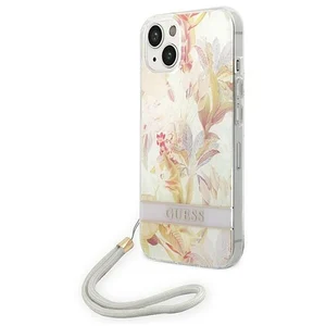 Comparateur de prix : Guess Coque De Téléphone Guohcp14mhflsu Iphone 14 Plus15 Plus 6.7 Fioletowy Flower Strap