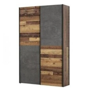 MARKET24 Armoire 2 Portes Coulissantes Multifonction - Panneaux De Par... pas cher
