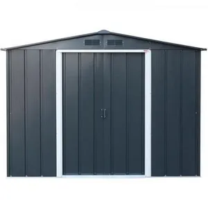 Duramax Abri de jardin en métal 4 77 m2 Kit d ancrage inclus anthracite Gris pas cher