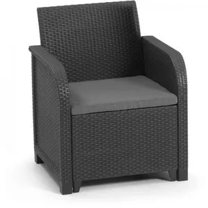 Allibert - Fauteuil de jardin avec coussin - en résine by keter - SanR... pas cher