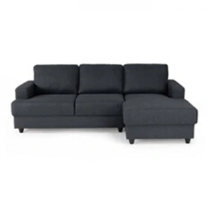 M24 Canapé D'angle Droit 4 Places Paul - Tissu Gris Anthracite - L 215 X P 140 Cm pas cher