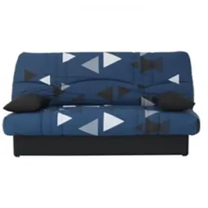 Comparateur de prix : MARKET24 Banquette Clic Clac 3 Places - Tissu Bikini Bleu - Style Cont...