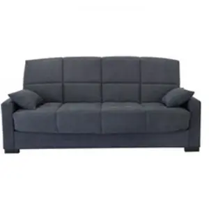 MARKET24 Canapé Clic Clac 3 Places - Tissu Gris - Matelas 17 Cm - L223 X P96 X ... pas cher