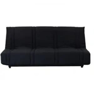 Comparateur de prix : M24 Banquette Clic Clac 3 Places - Tissu Noir - Style Contemporain - L 193 X P 92 Cm - Lena