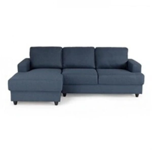 M24 Paul Canapé D'angle Gauche 4 Places - Tissu Bleu - Contemporain - L 215 X P 140 Cm - Fabriqué En Ukraine pas cher