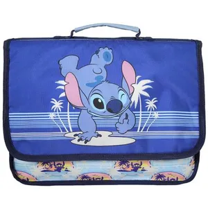 Comparateur de prix : Bagtrotter - Stitch  - Bleu - Cartable 32cm  - 1 Compartiment  - Brete...