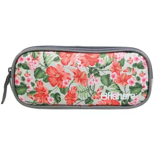 Comparateur de prix : BAGTROTTER Trousse scolaire 2 compartiments Offshore Grise Fleurs