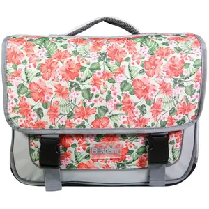 Comparateur de prix : Cartable - BAGTROTTER - Offshore Grise Fleurs - Pour Enfant - L38 x l13 x H34 cm - Synthétique
