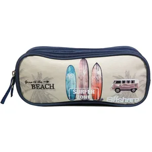 Comparateur de prix : BAGTROTTER Trousse scolaire 2 compartiments Offshore Beige Van & Surf