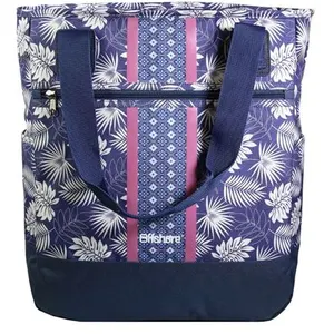 Bagtrotter Sac shopping Offshore Bleu Fleurs pas cher