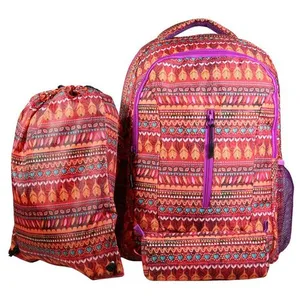Bagtrotter set de sac à dos, sac gym et trousse bagtrotter rouge pas cher