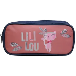 Comparateur de prix : Trousse scolaire rectangulaire Lili Lou Chat Rose Bagtrotter