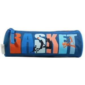 Comparateur de prix : BAGTROTTER Trousse scolaire ronde Phileas Bleue Basket