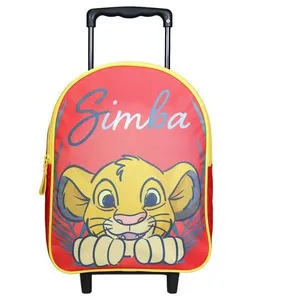BAGTROTTER Sac à dos à roulettes 31 cm Disney Le Roi Lion Simba Rouge