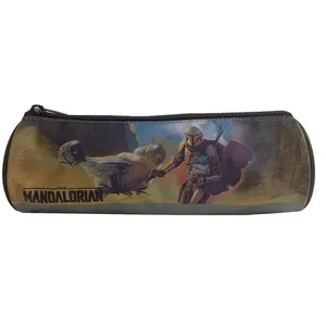 Comparateur de prix : BAGTROTTER Trousse scolaire ronde Star Wars / The Mandalorian Grise