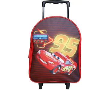 BAGTROTTER Sac à dos à roulettes 31 cm Disney Cars Rouge