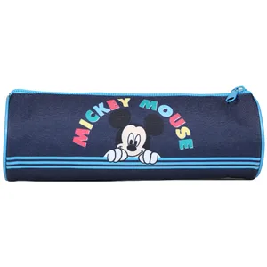 Comparateur de prix : Bagtrotter Trousse scolaire ronde Mickey Bleue Rayures