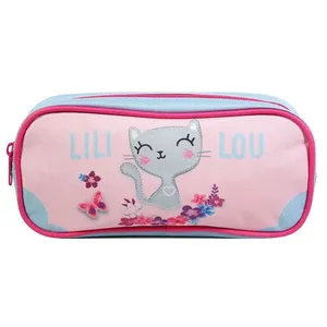 Comparateur de prix : BAGTROTTER Trousse scolaire rectangulaire Lili Lou Rose