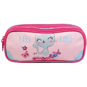 Comparateur de prix : BAGTROTTER Trousse scolaire 2 compartiments Lili Lou Rose