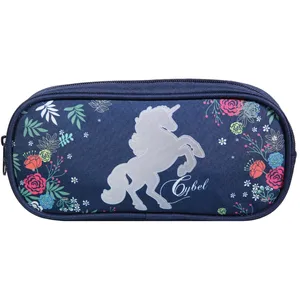 BAGTROTTER Trousse scolaire rectangulaire Cybel Cheval Licorne Bleu Fl...Vendu paramazon
