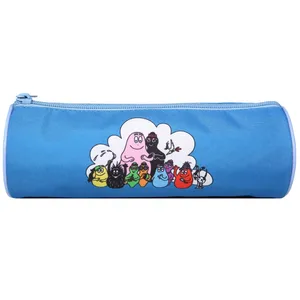 BAGTROTTER Trousse scolaire ronde Barbapapa Bleue pas cher