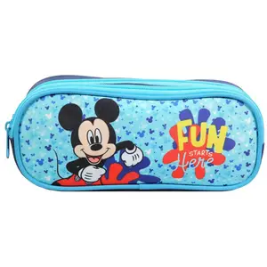 Comparateur de prix : BAGTROTTER Trousse scolaire 2 compartiments Disney Mickey Bleu