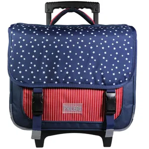 Comparateur de prix : BAGTROTTER Cartable à roulettes 38 cm Phileas Bleu USA