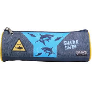Comparateur de prix : BAGTROTTER Trousse scolaire ronde Vorax Bleue Requins