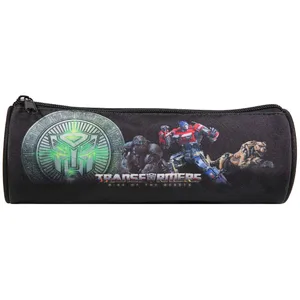 BAGTROTTER Trousse scolaire ronde Transformers Noir