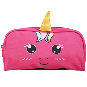 BAGTROTTER Trousse scolaire rectangulaire Kids Rose Licorne pas cher