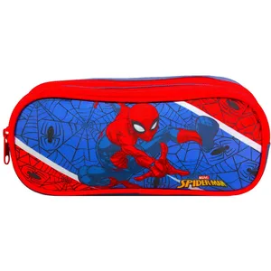 Comparateur de prix : BAGTROTTER Trousse scolaire 2 compartiments Spider-Man Bleu