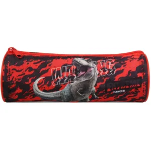 BAGTROTTER Trousse scolaire ronde Jurassic World Dinosaure Noir pas cher