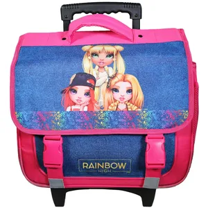 Comparateur de prix : BAGTROTTER Cartable à roulettes 38 cm Rainbow High Multicolore