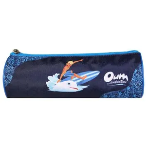 Bagtrotter Trousse Scolaire Ronde Oum Le Dauphin Bleu pas cher