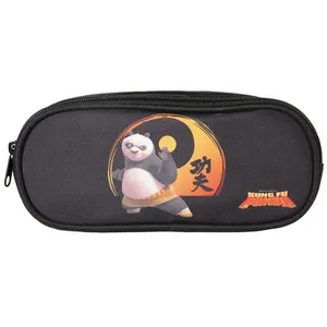 Bagtrotter Trousse Scolaire Rectangulaire Kung Fu Panda Noir pas cher